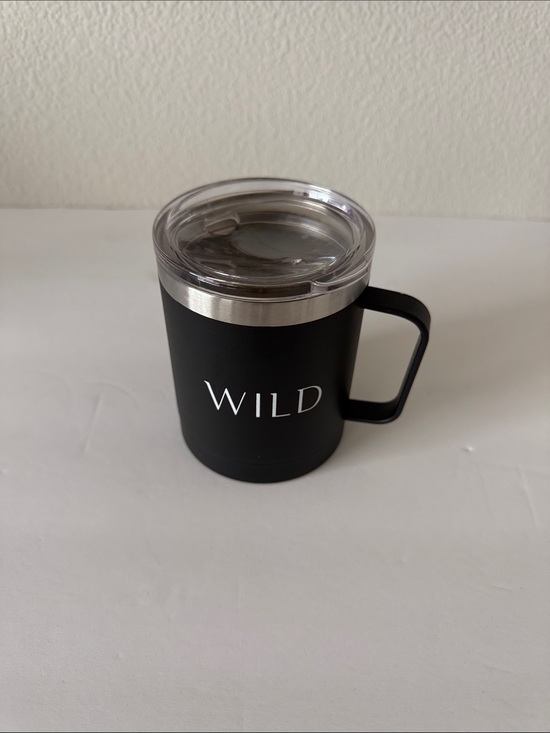 Other - WILD Black Insulated Coffee Mug with Handle and Scripture Print